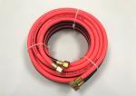 Red PVC Air Hose / Oxy Acetylene Double Welding Pipe Tube With Connector