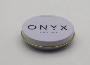China 0.28mm Food Grade Tinplate Caviar Packaging Vacuum Empty Can 30g and 50g with flat lid on sale
