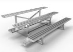 Football Fixed Outdoor Aluminum Bleachers Modular Grandstands No Maintenance