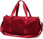 Red Large Sports Gym Weekender Training Swim Yoga Travel Bag with Wet Pocket and