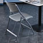 Foldable White Metal Plastic Stackable Chairs for Outdoor Hotel Garden Party