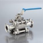 Industrial Clamp Ss Ball Valve Three Piece 2 Inch FDA Approved