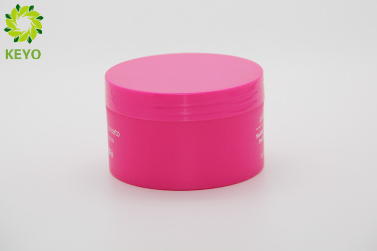 Thick Wall Red PP Plastic Jars 200g Wide Mouth Type For Face Mask / Body Scrub