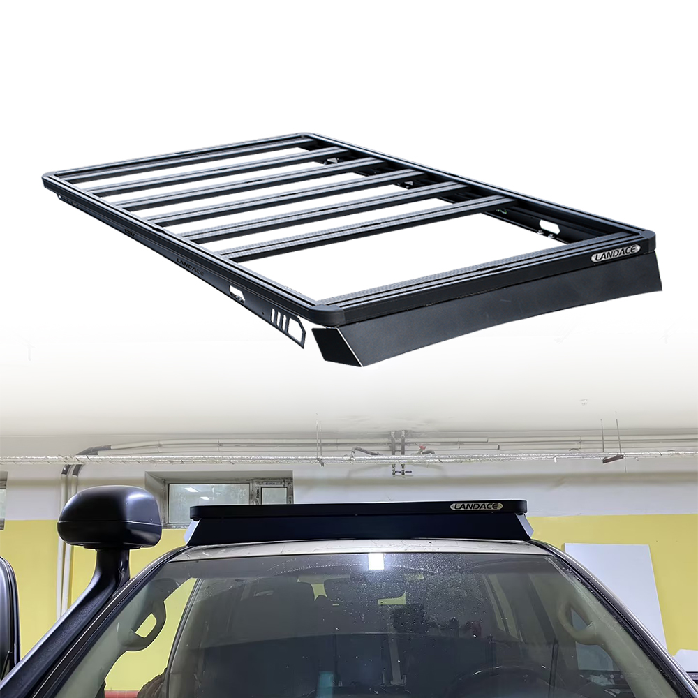 Black Universal Aluminum 4X4 Hard Top Luggage Brackets Car Roof Racks For Toyota 4Runner