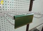 Durable Steel Heavy Duty Pegboard Hooks With PVC Price Holder White Color