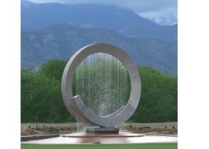 China 250cm Height Outdoor Decoration 316 Stainless Steel Water Feature &amp; Fountain factory