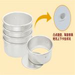 Rk Bakeware China-Round Rectangle Removable Anodized Aluminum Cake Mold Cake Pan