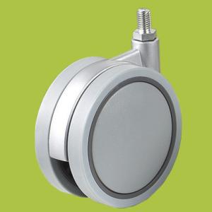 China China supplier double wheel casters M8 thread stem factory