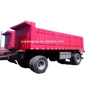 China Customers Optional Draw Bar Farm Tractor Full Trailer with Tipper and 11R22.5 Tyre factory