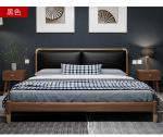 Modern Ash Wood Platform Bed Furniture Fashion Design For Hotels / Apartments