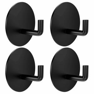 China Sturdy Stainless Steel Strong Adhesive Heavy Duty Waterproof Shower Hook Adhesive Wall Hooks factory