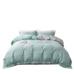 Comfortable Cotton Duvet Cover Set for Home Hotel Hospital School Solid Pattern