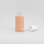 Frosted 60ml PETG Dropper Bottle with White Rubber Head for Facial Serums