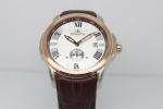 Custom logo luxury wrist watches with leather strap watches rose gold bezel