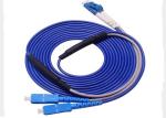 SC / UPC - LC / UPC Fiber Optic Patch Cord 3M SM Fiber Optic Duplex Cable For
