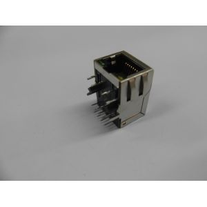 Network Connector RJ45 with Transformer Integrated Magnetics , 100BASET G/Y