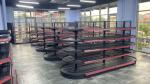 shelves system gondola supermarket equipment steel single side rack for