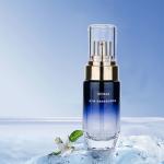 20g color customized Gradient Glass Blue Skincare Bottle For Lotion Luxury Glass
