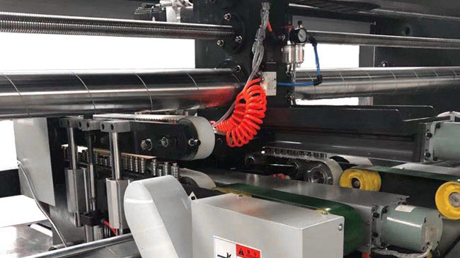Large Size Corrugated Box Stitching Machine Double Pieces 600 Nail/Min