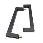 Modern 8 Inches 200mm H Shower Door Handle for Glass Door in SS304 Polish Finish