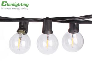 China IP44 G40 Patio Globe Outdoor Bulb String Lights factory
