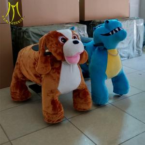 China Hansel coin operated plush animals toy ride elephant riding kid car factory