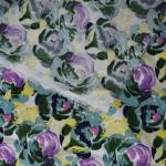 Flower Print Viscose Rayon Fabric Designs Woven Rotary Dress T-Shirt