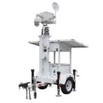 DC24V Mobile Solar Surveillance Trailer With 2*435W Solar Panels