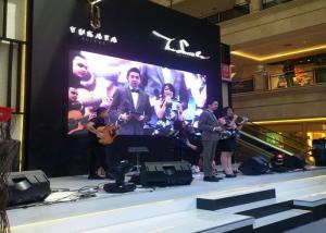 China Full Color Mobile Led Video Wall Hire / Led Video Curtain Rental For Conference 3.91mm Pixel Pitch factory