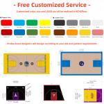 Badminton Tennis Pickleball Pp Outdoor Basketball Court Flooring Sport Court