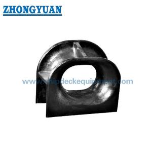 China ISO 13729 Type A Deck Mounted Casting Steel Closed Mooring Chock Ship Towing Equipment factory