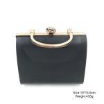 Square plastic shell box metal purse frame for clutch handbag
