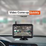 IP68 Waterproof Rear View Camera 5 Inch Color Screen Super Signal System