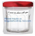 Customized Shaped Food Container Bag Mason Bottle Modeling Zippers Storage