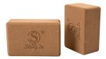 750g 3x6x9 Inch Cork Yoga Brick Non Toxic Cork Block Fitness Workout Tools