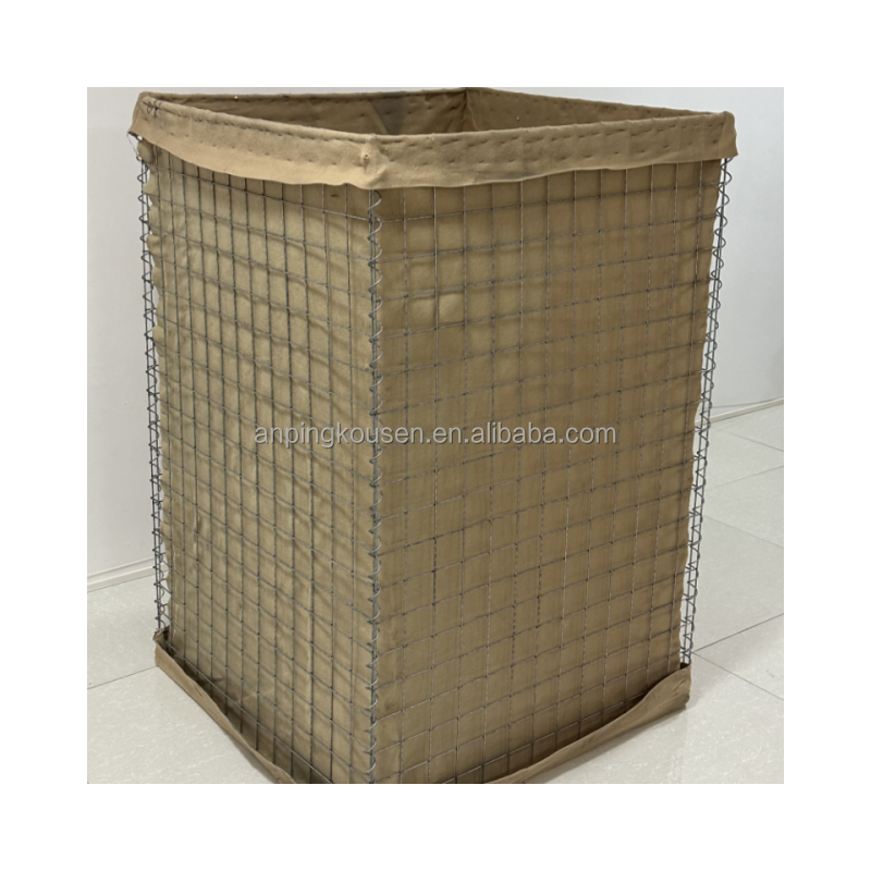 Defensive Fence Wall Welded Mesh Galvanized Gabion Basket for Emergency Flood Barrier
