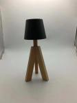 Rechargeable Wooden Base Battery Operated Night Light For Nursery 200lm