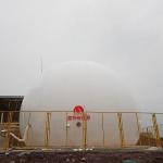 Automated Ground Mounted Double Membrane Biogas Storage Tanks For Cow Farm