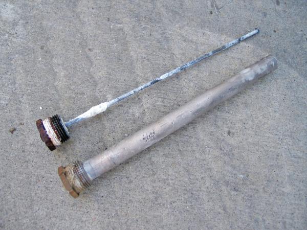 Aluminum / Zinc / Magnesium Water Heater Anode Rod For Electric / Solar Tanks