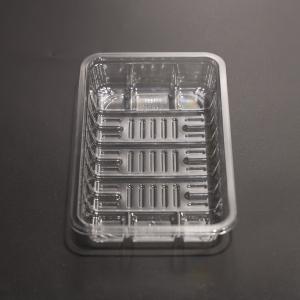 China FAD Certified PET Disposable Plastic Food Plate for Safe Food Packaging Tray factory