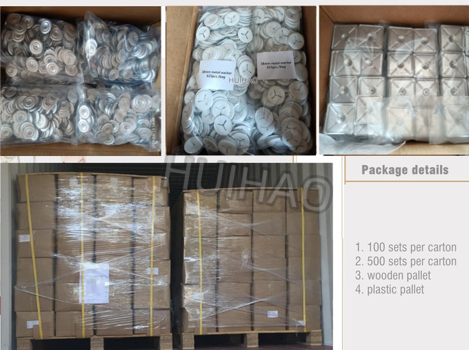 50mm Dia Stainless Steel Insulation Self Locking Washer Round Type
