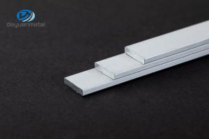 China 6063 Aluminium Flat Profile 5mm Extruded Rectangular 160Mpa Tensile factory
