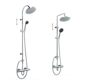 China Height Flexible Adjust Bathroom Shower Set With Shower Head And Hand Shower factory