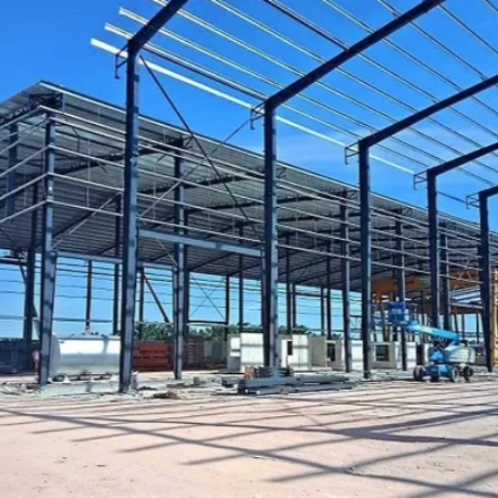 Lanjing Prefab Steel Structure Warehouse Fire Resistant Adaptable Steel Buildings