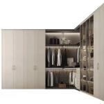 Modern Open Walk In Closet Room Custom Bedroom Combination Cabinet