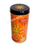 Round Metal Printed Wine Tin Box With Embossing For Juice Beer bottle packaging