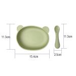 Suction Bowl Silicone Feeding Set Divided Suction Plate Cup Toddler Utensils