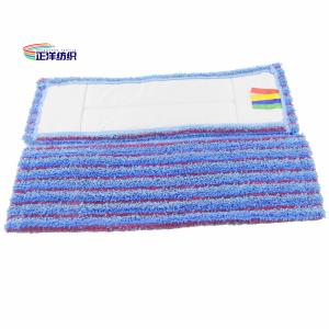 China 18 Inch Disposable Wet Mop Pads Red PP Scrubbing Fiber Sweeper Wet Refills factory