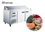 Salad Industrial Catering Fridge Air Cooling Durable Automatic Defrost System