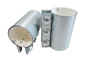 China 12 Inch Metal Pipe Couplings Double Layer Protective Sleeve factory